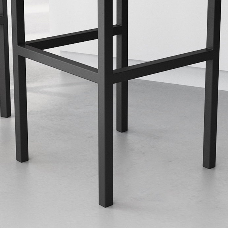 Scandinavian Upholstered Bar Stools for Kitchen Armless Square Stools Clearhalo 'Bar Furniture' 'Bar Stools' 'bar_stools' 'furn' 'furn_bar_stools' 'Furniture' 'furniture_bar_stools' 'Kitchen & Dining Furniture' 4850327