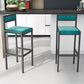 Scandinavian Upholstered Bar Stools for Kitchen Armless Square Stools Clearhalo 'Bar Furniture' 'Bar Stools' 'bar_stools' 'furn' 'furn_bar_stools' 'Furniture' 'furniture_bar_stools' 'Kitchen & Dining Furniture' 4850331