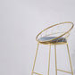 Scandinavian Upholstered Counter Chairs Bucket Barstools with Metal Legs for Home Clearhalo 'Bar Furniture' 'Bar Stools' 'bar_stools' 'furn' 'furn_bar_stools' 'Furniture' 'furniture_bar_stools' 'Kitchen & Dining Furniture' 4850345