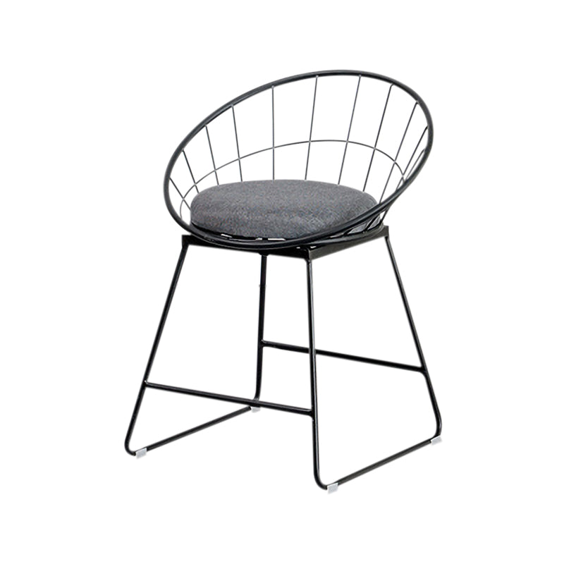Scandinavian Upholstered Counter Chairs Bucket Barstools with Metal Legs for Home Clearhalo 'Bar Furniture' 'Bar Stools' 'bar_stools' 'furn' 'furn_bar_stools' 'Furniture' 'furniture_bar_stools' 'Kitchen & Dining Furniture' 4850349