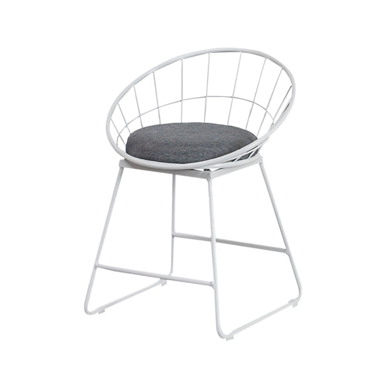 Scandinavian Upholstered Counter Chairs Bucket Barstools with Metal Legs for Home Clearhalo 'Bar Furniture' 'Bar Stools' 'bar_stools' 'furn' 'furn_bar_stools' 'Furniture' 'furniture_bar_stools' 'Kitchen & Dining Furniture' 4850351