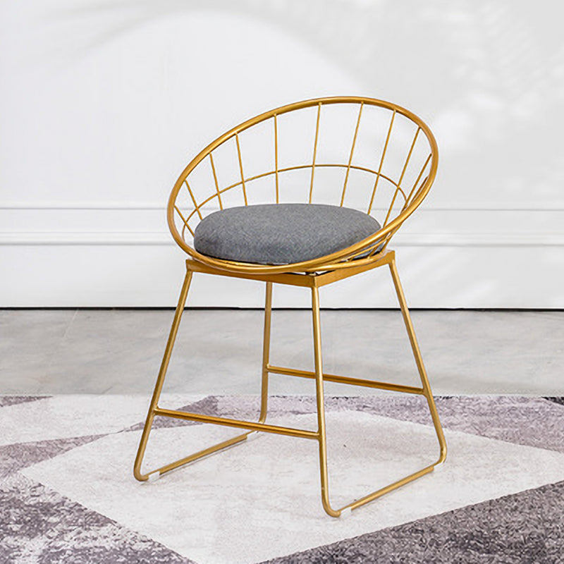 Scandinavian Upholstered Counter Chairs Bucket Barstools with Metal Legs for Home Clearhalo 'Bar Furniture' 'Bar Stools' 'bar_stools' 'furn' 'furn_bar_stools' 'Furniture' 'furniture_bar_stools' 'Kitchen & Dining Furniture' 4850353