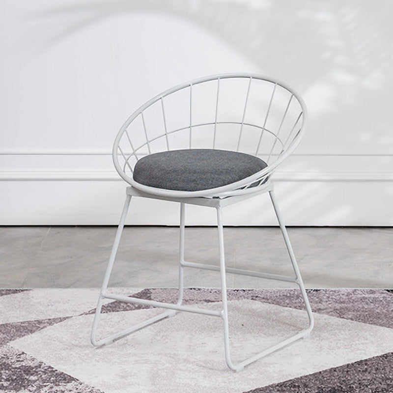 Scandinavian Upholstered Counter Chairs Bucket Barstools with Metal Legs for Home Clearhalo 'Bar Furniture' 'Bar Stools' 'bar_stools' 'furn' 'furn_bar_stools' 'Furniture' 'furniture_bar_stools' 'Kitchen & Dining Furniture' 4850355