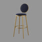 Nordic Design Upholstered Bar Stools for Home Luxury Low Back Round Stools Clearhalo 'Bar Furniture' 'Bar Stools' 'bar_stools' 'furn' 'furn_bar_stools' 'Furniture' 'furniture_bar_stools' 'Kitchen & Dining Furniture' 4850411