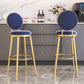 Nordic Design Upholstered Bar Stools for Home Luxury Low Back Round Stools Clearhalo 'Bar Furniture' 'Bar Stools' 'bar_stools' 'furn' 'furn_bar_stools' 'Furniture' 'furniture_bar_stools' 'Kitchen & Dining Furniture' 4850415