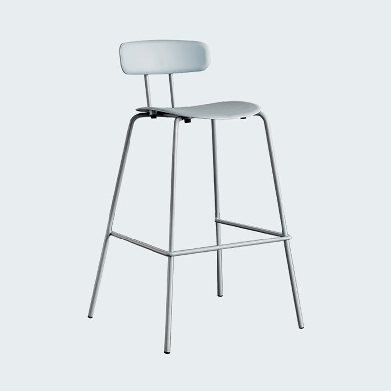Modern Bar-stool Plastic Counter Bar Stool for Kitchen Bar with Metal Legs Clearhalo 'Bar Furniture' 'Bar Stools' 'bar_stools' 'furn' 'furn_bar_stools' 'Furniture' 'furniture_bar_stools' 'Kitchen & Dining Furniture' 4850488