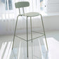 Modern Bar-stool Plastic Counter Bar Stool for Kitchen Bar with Metal Legs Clearhalo 'Bar Furniture' 'Bar Stools' 'bar_stools' 'furn' 'furn_bar_stools' 'Furniture' 'furniture_bar_stools' 'Kitchen & Dining Furniture' 4850497