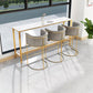 Nordic Design Upholstered Bar Stools for Home Use Luxury Low Back Round Stools Clearhalo 'Bar Furniture' 'Bar Stools' 'bar_stools' 'furn' 'furn_bar_stools' 'Furniture' 'furniture_bar_stools' 'Kitchen & Dining Furniture' 4850514