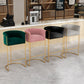 Nordic Design Upholstered Bar Stools for Home Use Luxury Low Back Round Stools Clearhalo 'Bar Furniture' 'Bar Stools' 'bar_stools' 'furn' 'furn_bar_stools' 'Furniture' 'furniture_bar_stools' 'Kitchen & Dining Furniture' 4850517