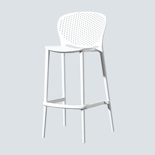 Nordic Style Bar-stool Plastic Counter Bar Stool for Kitchen Bar with Plastic Legs Clearhalo 'Bar Furniture' 'Bar Stools' 'bar_stools' 'furn' 'furn_bar_stools' 'Furniture' 'furniture_bar_stools' 'Kitchen & Dining Furniture' 4850540