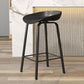 Nordic Design Bucket Low Back Stools for Home Plastic Counter Stool with Metal Legs Black 1 Piece Clearhalo 'Bar Furniture' 'Bar Stools' 'bar_stools' 'furn' 'furn_bar_stools' 'Furniture' 'furniture_bar_stools' 'Kitchen & Dining Furniture' 4850547