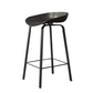 Nordic Design Bucket Low Back Stools for Home Plastic Counter Stool with Metal Legs Clearhalo 'Bar Furniture' 'Bar Stools' 'bar_stools' 'furn' 'furn_bar_stools' 'Furniture' 'furniture_bar_stools' 'Kitchen & Dining Furniture' 4850558