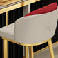 Nordic Design Upholstered Bar Stools for Home Armless Low Back Stools with Cushion Clearhalo 'Bar Furniture' 'Bar Stools' 'bar_stools' 'furn' 'furn_bar_stools' 'Furniture' 'furniture_bar_stools' 'Kitchen & Dining Furniture' 4850593