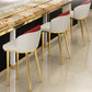 Nordic Design Upholstered Bar Stools for Home Armless Low Back Stools with Cushion Clearhalo 'Bar Furniture' 'Bar Stools' 'bar_stools' 'furn' 'furn_bar_stools' 'Furniture' 'furniture_bar_stools' 'Kitchen & Dining Furniture' 4850607