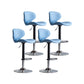 Scandinavian Matte Finish Adjustable Height Swivel Bar Stool Leather Home Stool Blue Iron 4 Piece Set Clearhalo 'Bar Furniture' 'Bar Stools' 'bar_stools' 'furn' 'furn_bar_stools' 'Furniture' 'furniture_bar_stools' 'Kitchen & Dining Furniture' 4850679