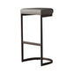 Glam Restaurant Footrest Bar Stool Gray Leather Backless Stool Clearhalo 'Bar Furniture' 'Bar Stools' 'bar_stools' 'furn' 'furn_bar_stools' 'Furniture' 'furniture_bar_stools' 'Kitchen & Dining Furniture' 4850745