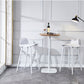 Modern Rectangle Bar and Counter Stool Low Back Stool with 4 Legs Clearhalo 'Bar Furniture' 'Bar Stools' 'bar_stools' 'furn' 'furn_bar_stools' 'Furniture' 'furniture_bar_stools' 'Kitchen & Dining Furniture' 4850753