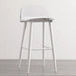 Modern Rectangle Bar and Counter Stool Low Back Stool with 4 Legs Clearhalo 'Bar Furniture' 'Bar Stools' 'bar_stools' 'furn' 'furn_bar_stools' 'Furniture' 'furniture_bar_stools' 'Kitchen & Dining Furniture' 4850758