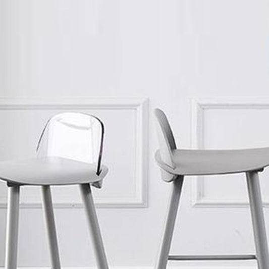 Modern Rectangle Bar and Counter Stool Low Back Stool with 4 Legs Clearhalo 'Bar Furniture' 'Bar Stools' 'bar_stools' 'furn' 'furn_bar_stools' 'Furniture' 'furniture_bar_stools' 'Kitchen & Dining Furniture' 4850761