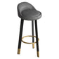 Metal Modern Kitchen Dining Room Armless Stool Low Back Bar Stool Dark Gray 1 Piece Clearhalo 'Bar Furniture' 'Bar Stools' 'bar_stools' 'furn' 'furn_bar_stools' 'Furniture' 'furniture_bar_stools' 'Kitchen & Dining Furniture' 4850797