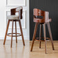 Contemporary Style Low Back Barstools with Cushion Upholstered Bar Stools Clearhalo 'Bar Furniture' 'Bar Stools' 'bar_stools' 'Furniture' 'furniture_bar_stools' 'Kitchen & Dining Furniture' 4850915