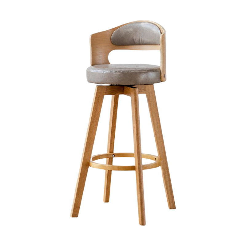 Contemporary Style Low Back Barstools with Cushion Upholstered Bar Stools Clearhalo 'Bar Furniture' 'Bar Stools' 'bar_stools' 'Furniture' 'furniture_bar_stools' 'Kitchen & Dining Furniture' 4850918