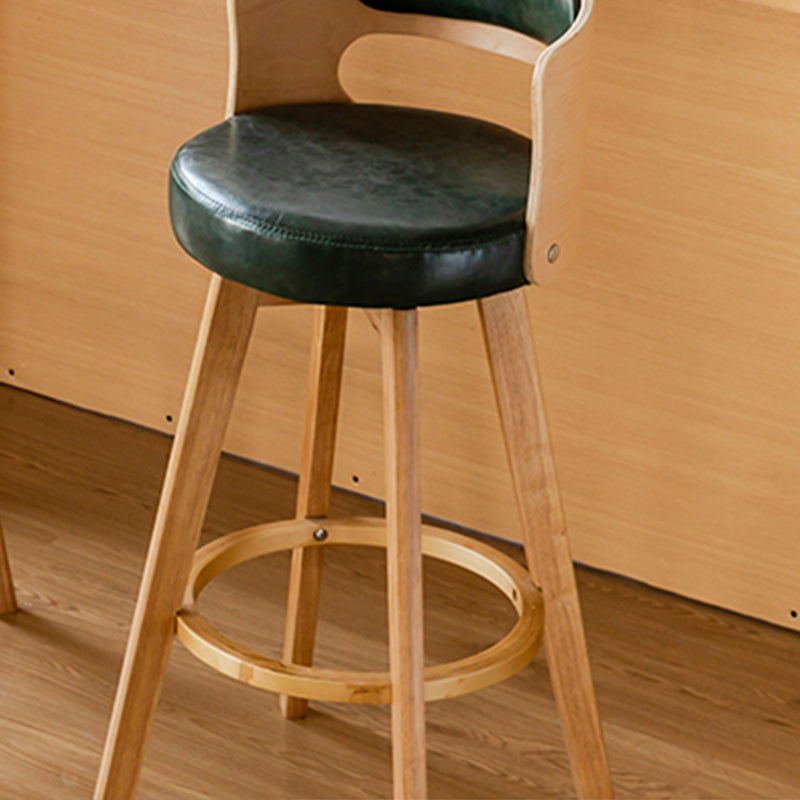 Contemporary Style Low Back Barstools with Cushion Upholstered Bar Stools Clearhalo 'Bar Furniture' 'Bar Stools' 'bar_stools' 'Furniture' 'furniture_bar_stools' 'Kitchen & Dining Furniture' 4850925