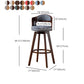 Contemporary Style Low Back Barstools with Cushion Upholstered Bar Stools Clearhalo 'Bar Furniture' 'Bar Stools' 'bar_stools' 'Furniture' 'furniture_bar_stools' 'Kitchen & Dining Furniture' 4850932
