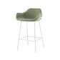 Scandinavian Upholstered Armed Bar Stool Matte Finish Footrest Home Stool Green 1 Piece Clearhalo 'Bar Furniture' 'Bar Stools' 'bar_stools' 'furn' 'furn_bar_stools' 'Furniture' 'furniture_bar_stools' 'Kitchen & Dining Furniture' 4850996
