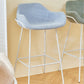 Scandinavian Upholstered Armed Bar Stool Matte Finish Footrest Home Stool Clearhalo 'Bar Furniture' 'Bar Stools' 'bar_stools' 'furn' 'furn_bar_stools' 'Furniture' 'furniture_bar_stools' 'Kitchen & Dining Furniture' 4851013