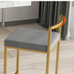 Glam Footrest Upholstered Bar Stool Matte Finish Home Low Back Stool Clearhalo 'Bar Furniture' 'Bar Stools' 'bar_stools' 'furn' 'furn_bar_stools' 'Furniture' 'furniture_bar_stools' 'Kitchen & Dining Furniture' 4851142