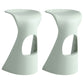 Scandinavian Plastic Barstools for Home Backless Stools with Plastic Base Green 2 Piece Set Clearhalo 'Bar Furniture' 'Bar Stools' 'bar_stools' 'furn' 'furn_bar_stools' 'Furniture' 'furniture_bar_stools' 'Kitchen & Dining Furniture' 4851147