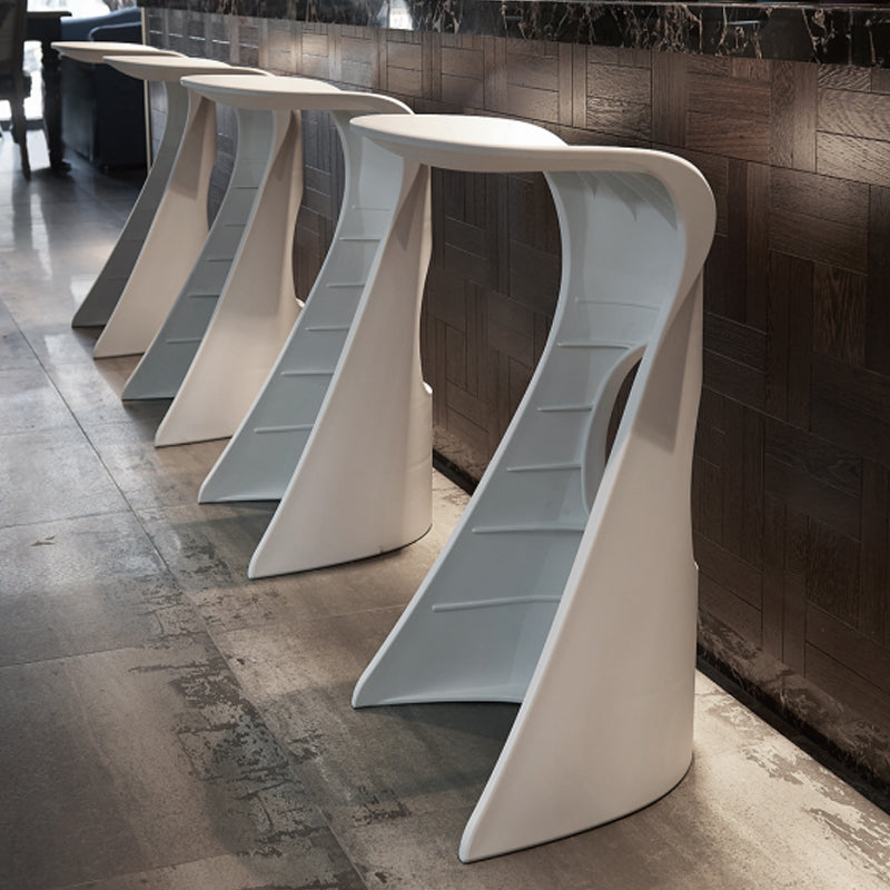Scandinavian Plastic Barstools for Home Backless Stools with Plastic Base Clearhalo 'Bar Furniture' 'Bar Stools' 'bar_stools' 'furn' 'furn_bar_stools' 'Furniture' 'furniture_bar_stools' 'Kitchen & Dining Furniture' 4851152