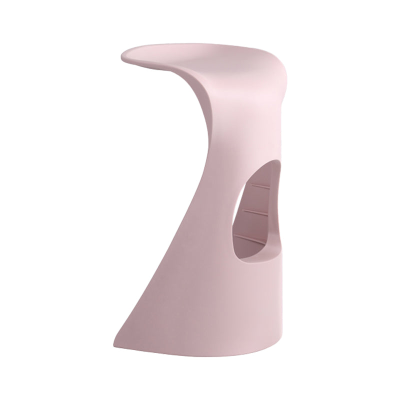 Scandinavian Plastic Barstools for Home Backless Stools with Plastic Base Clearhalo 'Bar Furniture' 'Bar Stools' 'bar_stools' 'furn' 'furn_bar_stools' 'Furniture' 'furniture_bar_stools' 'Kitchen & Dining Furniture' 4851154