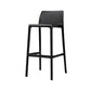 Scandinavian Style Plastic Armless Barstools Stackable Stools for Home Textured Black 1 Piece Clearhalo 'Bar Furniture' 'Bar Stools' 'bar_stools' 'furn' 'furn_bar_stools' 'Furniture' 'furniture_bar_stools' 'Kitchen & Dining Furniture' 4851161