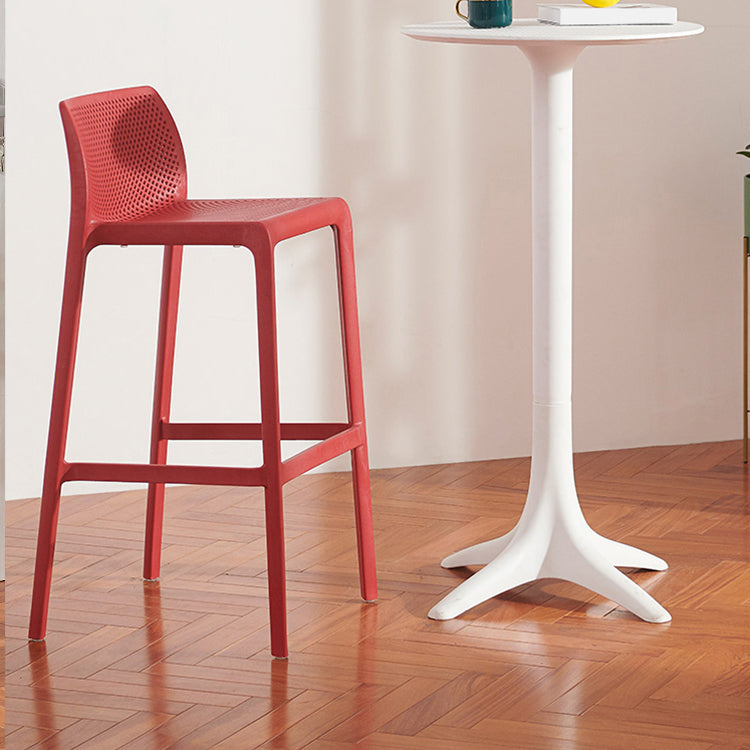 Scandinavian Style Plastic Armless Barstools Stackable Stools for Home Clearhalo 'Bar Furniture' 'Bar Stools' 'bar_stools' 'furn' 'furn_bar_stools' 'Furniture' 'furniture_bar_stools' 'Kitchen & Dining Furniture' 4851163