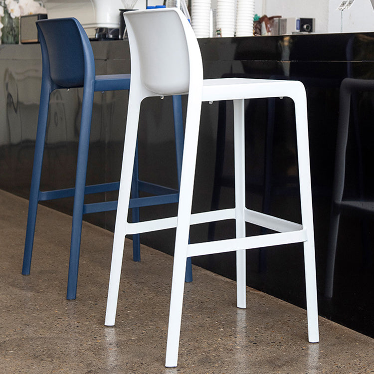 Scandinavian Style Plastic Armless Barstools Stackable Stools for Home Clearhalo 'Bar Furniture' 'Bar Stools' 'bar_stools' 'furn' 'furn_bar_stools' 'Furniture' 'furniture_bar_stools' 'Kitchen & Dining Furniture' 4851167