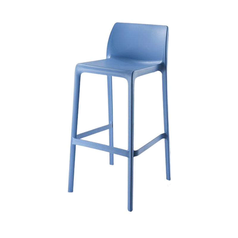 Scandinavian Style Plastic Armless Barstools Stackable Stools for Home Blue 1 Piece Clearhalo 'Bar Furniture' 'Bar Stools' 'bar_stools' 'furn' 'furn_bar_stools' 'Furniture' 'furniture_bar_stools' 'Kitchen & Dining Furniture' 4851173