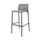 Scandinavian Style Plastic Armless Barstools Stackable Stools for Home Grey 1 Piece Clearhalo 'Bar Furniture' 'Bar Stools' 'bar_stools' 'furn' 'furn_bar_stools' 'Furniture' 'furniture_bar_stools' 'Kitchen & Dining Furniture' 4851175