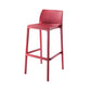 Scandinavian Style Plastic Armless Barstools Stackable Stools for Home Red 1 Piece Clearhalo 'Bar Furniture' 'Bar Stools' 'bar_stools' 'furn' 'furn_bar_stools' 'Furniture' 'furniture_bar_stools' 'Kitchen & Dining Furniture' 4851176