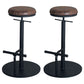 Industrial Adjustable Height Swivel Bar Stool Black Footrest Home Stool Khaki Backless 2 Piece Set Clearhalo 'Bar Furniture' 'Bar Stools' 'bar_stools' 'furn' 'furn_bar_stools' 'Furniture' 'furniture_bar_stools' 'Kitchen & Dining Furniture' 4851250