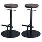 Industrial Adjustable Height Swivel Bar Stool Black Footrest Home Stool Brown Backless 2 Piece Set Clearhalo 'Bar Furniture' 'Bar Stools' 'bar_stools' 'furn' 'furn_bar_stools' 'Furniture' 'furniture_bar_stools' 'Kitchen & Dining Furniture' 4851253