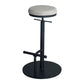Industrial Adjustable Height Swivel Bar Stool Black Footrest Home Stool Gray Backless 1 Piece Clearhalo 'Bar Furniture' 'Bar Stools' 'bar_stools' 'furn' 'furn_bar_stools' 'Furniture' 'furniture_bar_stools' 'Kitchen & Dining Furniture' 4851255