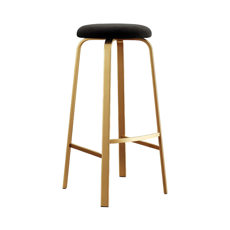 Footrest Upholstered Armless Bar Stool Matte Finish Backless Home Stool Clearhalo 'Bar Furniture' 'Bar Stools' 'bar_stools' 'furn' 'furn_bar_stools' 'Furniture' 'furniture_bar_stools' 'Kitchen & Dining Furniture' 4851348