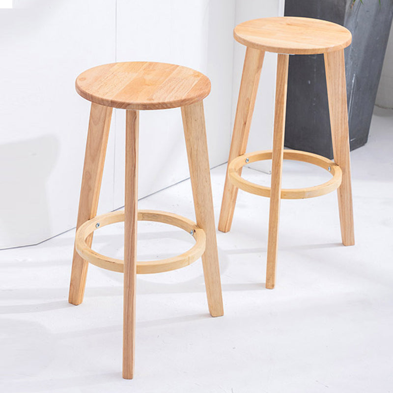 Scandinavian Backless Home Stool Matte Finish Footrest Upholstered Bar Stool Clearhalo 'Bar Furniture' 'Bar Stools' 'bar_stools' 'furn' 'furn_bar_stools' 'Furniture' 'furniture_bar_stools' 'Kitchen & Dining Furniture' 4851390