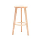 Scandinavian Backless Home Stool Matte Finish Footrest Upholstered Bar Stool Wood 1 Piece Counter Stool(27"H) Clearhalo 'Bar Furniture' 'Bar Stools' 'bar_stools' 'furn' 'furn_bar_stools' 'Furniture' 'furniture_bar_stools' 'Kitchen & Dining Furniture' 4851415