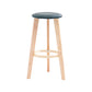Scandinavian Backless Home Stool Matte Finish Footrest Upholstered Bar Stool Blackish Green 1 Piece Counter Stool (23.5"H) Clearhalo 'Bar Furniture' 'Bar Stools' 'bar_stools' 'furn' 'furn_bar_stools' 'Furniture' 'furniture_bar_stools' 'Kitchen & Dining Furniture' 4851421