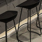 Modern Matte Finish Iron Bar Stool Footrest Milk Tea Shop Stool Clearhalo 'Bar Furniture' 'Bar Stools' 'bar_stools' 'furn' 'furn_bar_stools' 'Furniture' 'furniture_bar_stools' 'Kitchen & Dining Furniture' 4851438
