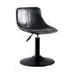 Contemporary Adjustable Height Home Stool Matte Finish Leather Barstool Textured Black 1 Piece Clearhalo 'Bar Furniture' 'Bar Stools' 'bar_stools' 'furn' 'furn_bar_stools' 'Furniture' 'furniture_bar_stools' 'Kitchen & Dining Furniture' 4851493