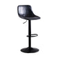 Contemporary Adjustable Height Home Stool Matte Finish Leather Barstool Matte Black 1 Piece Clearhalo 'Bar Furniture' 'Bar Stools' 'bar_stools' 'furn' 'furn_bar_stools' 'Furniture' 'furniture_bar_stools' 'Kitchen & Dining Furniture' 4851499